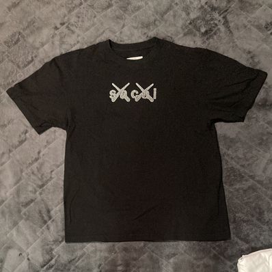 sacai x KAWS Print T-Shirt"Black"