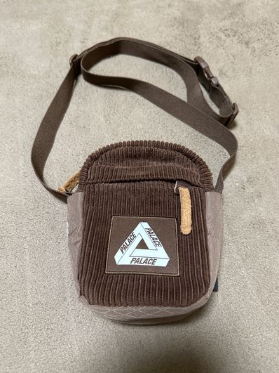 PALACE Corduroy Shot Bag "Brown"
