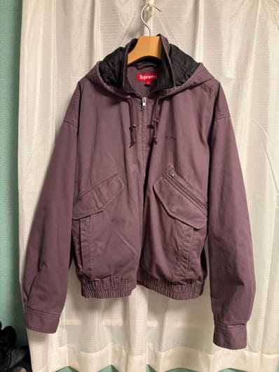 Supreme Leather Collar Utility Jacket "Dusty Purple"