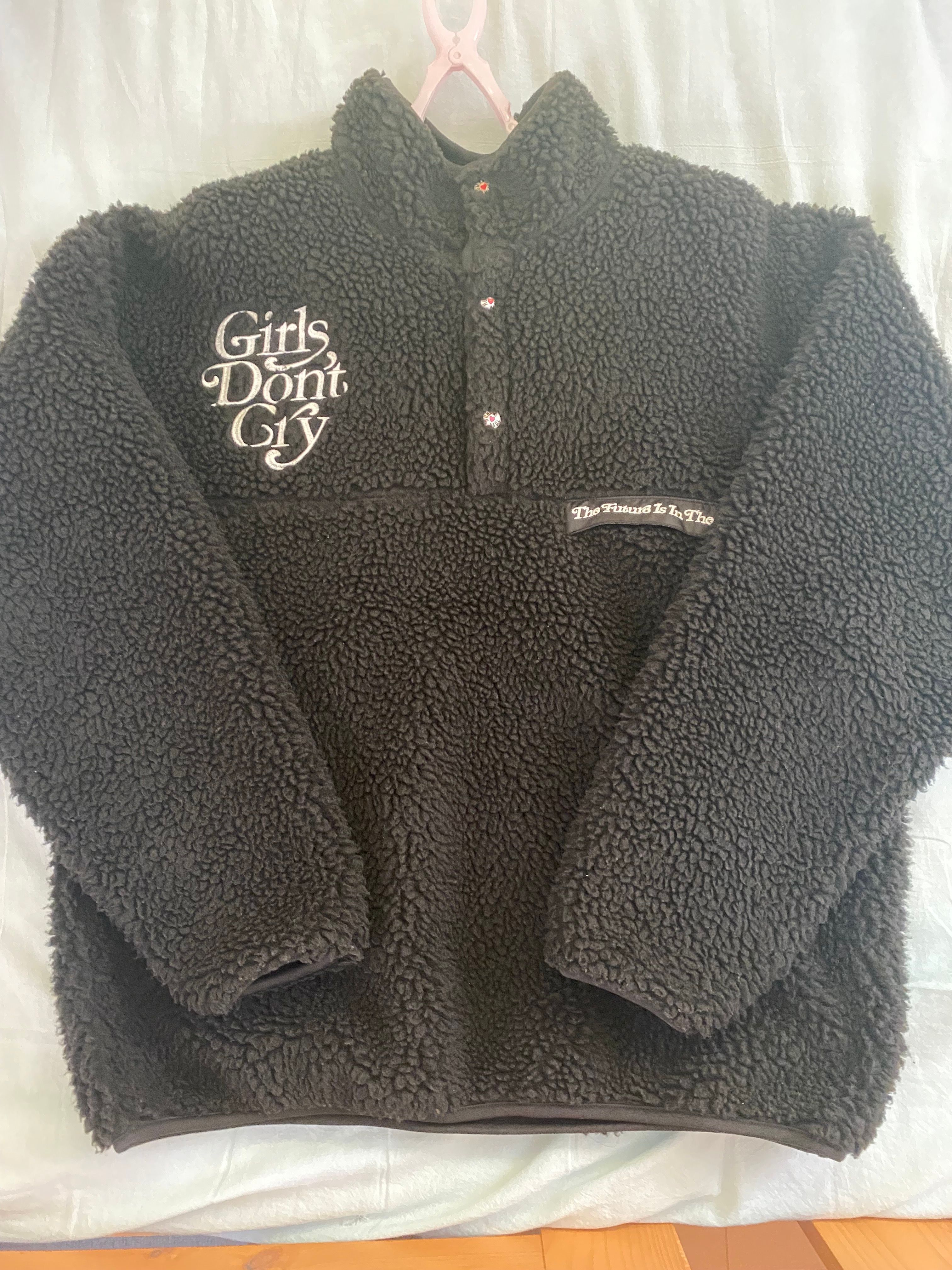 HUMAN MADE Girls Don ’t Cry fleece jacket "Black" / VERDY