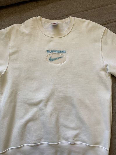 Supreme / Nike Jewel Crewneck "White"