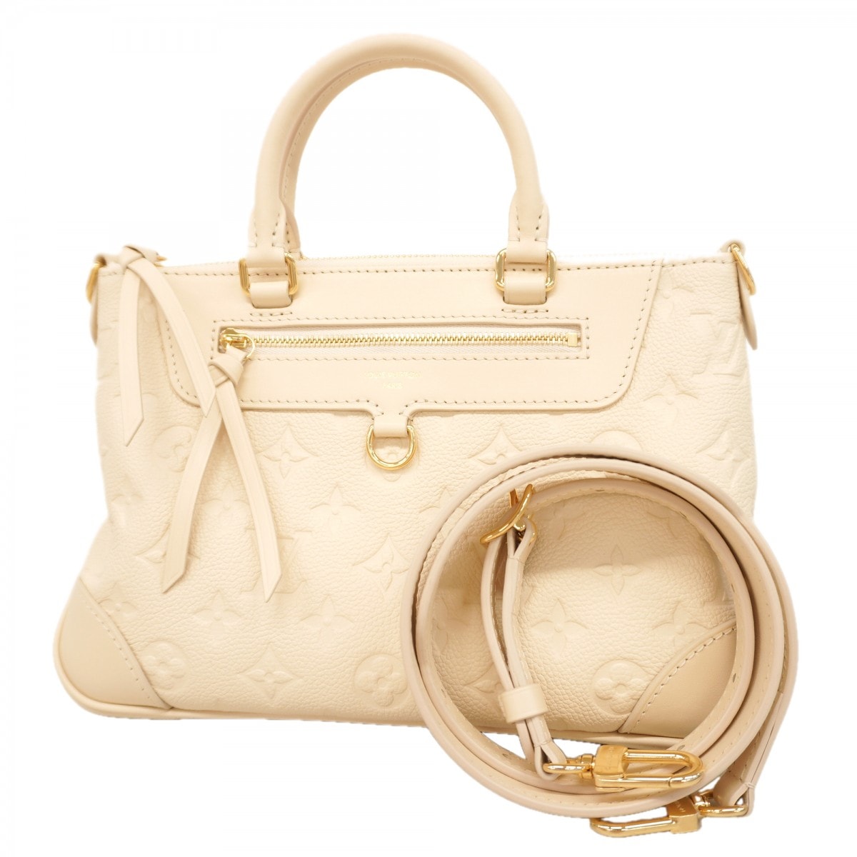 【6dc2566】ルイヴィトン ハンドバッグ モノグラム・アンプラント スカイラインPM M29153 クレーム 2wayバッグ【中古】レディース