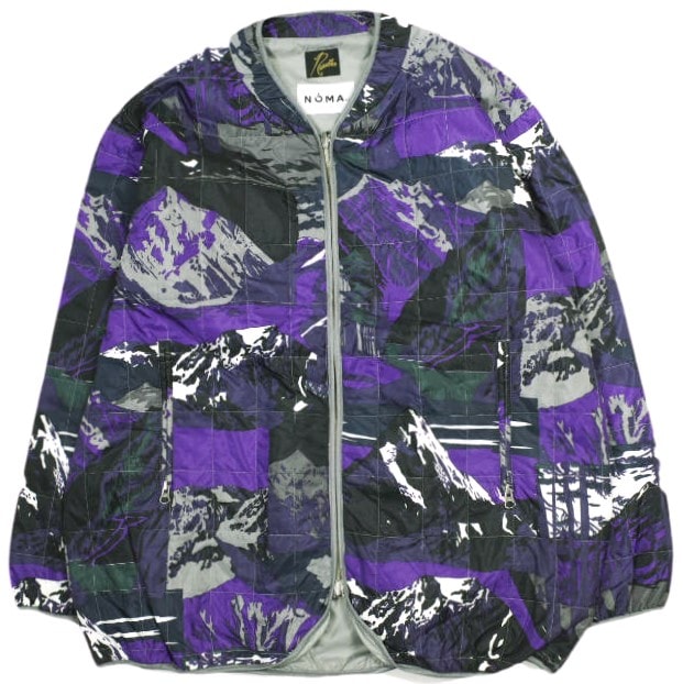 Needles x NOMA t.d. ニードルス ノーマ 22AW 別注 Piping Quilt Jacket - Insulation / Printed パイピングキルトジャケット N34-NNJK01 S LANDSCAPE 定価66,000円