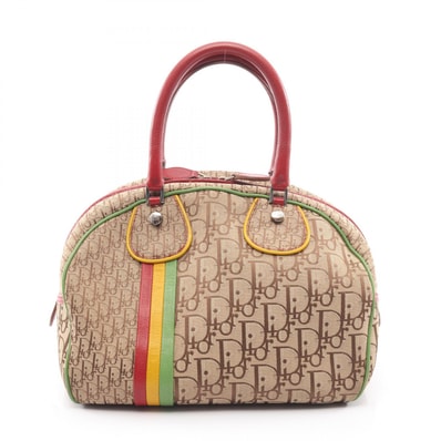 ディオール Dior ラスタ トロッター ハンドバッグ バッグ キャンバス レザー レディース ベージュ系 / マルチカラー 【中古】