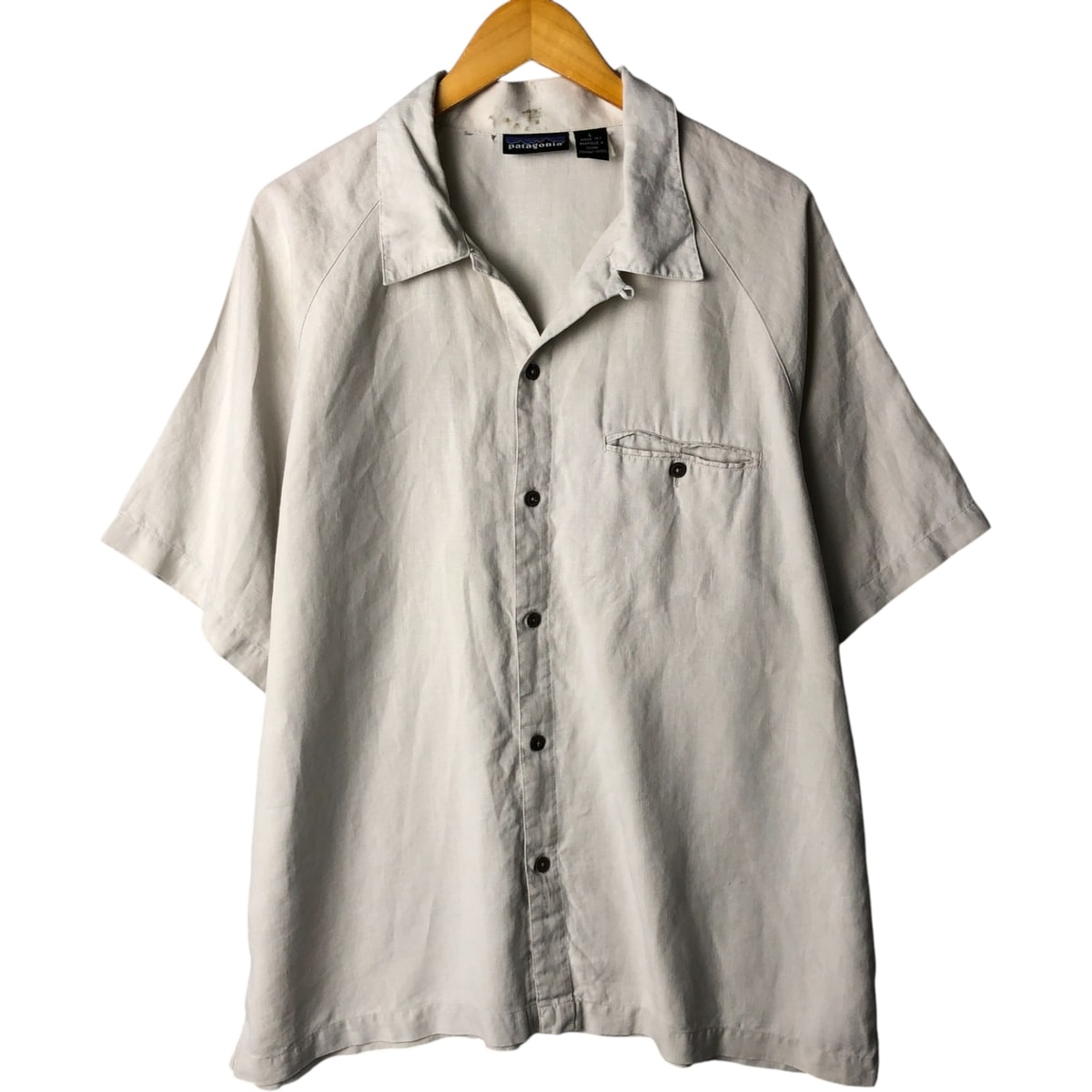 古着 90~00年代 パタゴニア Patagonia 半袖 オープンカラー シャツ ボックスシャツ メンズL相当/eaa571313