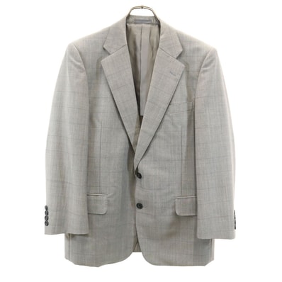 Burberrys バーバリーズ 90s オールドC-TK83 ウールブレンド テーラードジャケット AB5 グレー