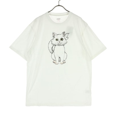 graniph グラニフ 新海誠監督 半袖 すずめの戸締りdrawn byヒグチユウコ 2 Tシャツ L ホワイト系