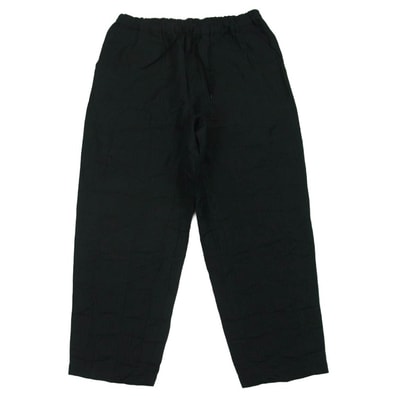 COMME des GARCONS HOMME コムデギャルソンオム 25SS HO-P028 エステルラミーツイル ストライプ 製品加工 ドローストリング パンツ ブラック系 M【中古】