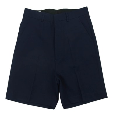 AMI PARIS アミパリス AMI ALEXANDRE MATTIUSSI アミ アレクサンドル マテュッシ ウール ショーツ ハーフ パンツ ダークネイビー系 36【中古】
