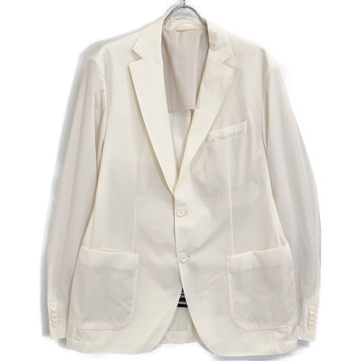 ボス ×SHOHEI OHTANI ホワイト ナイロン混 テーラード ジャケット 52