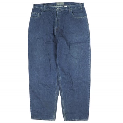 LEVI'S SILVER TAB リーバイス シルバータブ 00s BAGGY FIT バギーデニムパンツ W40 Indigo ワイドジップフライ ジーンズ ボトムス g26119