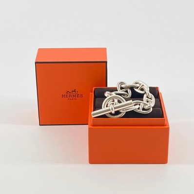 HERMES(エルメス) シェーヌダンクル TGM 11コマ Ag925 ブレスレット シルバー