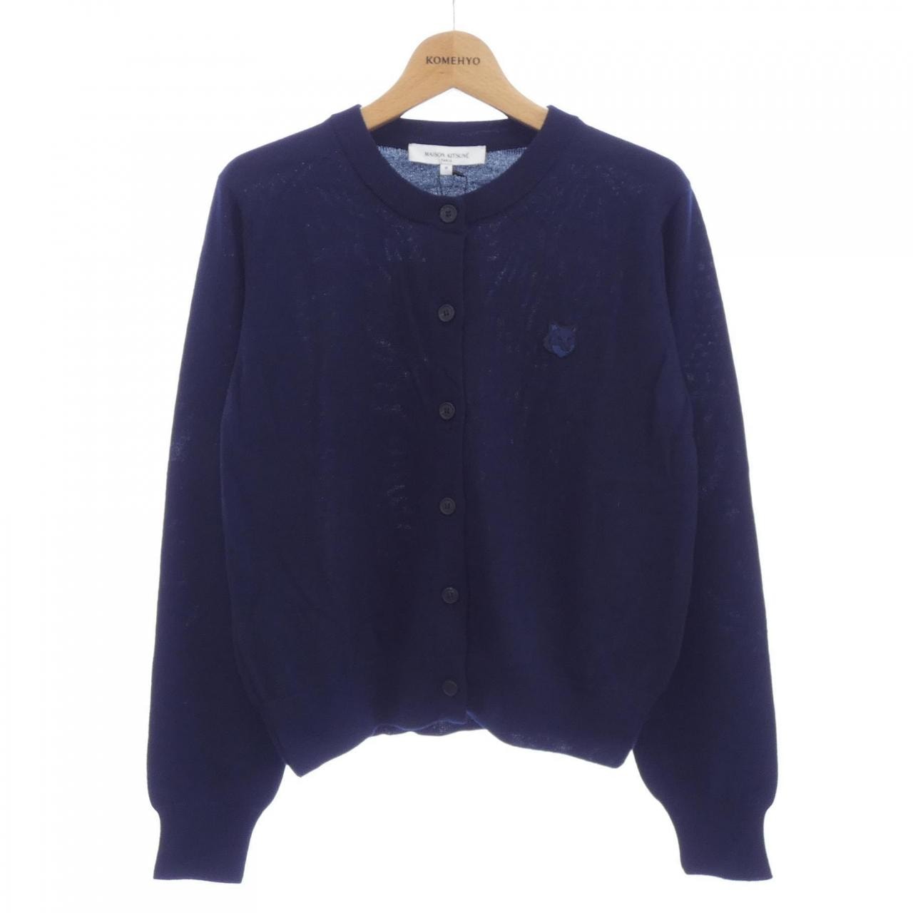 C (やや傷や汚れあり)】メゾンキツネ MAISON KITSUNE カーディガン Mの