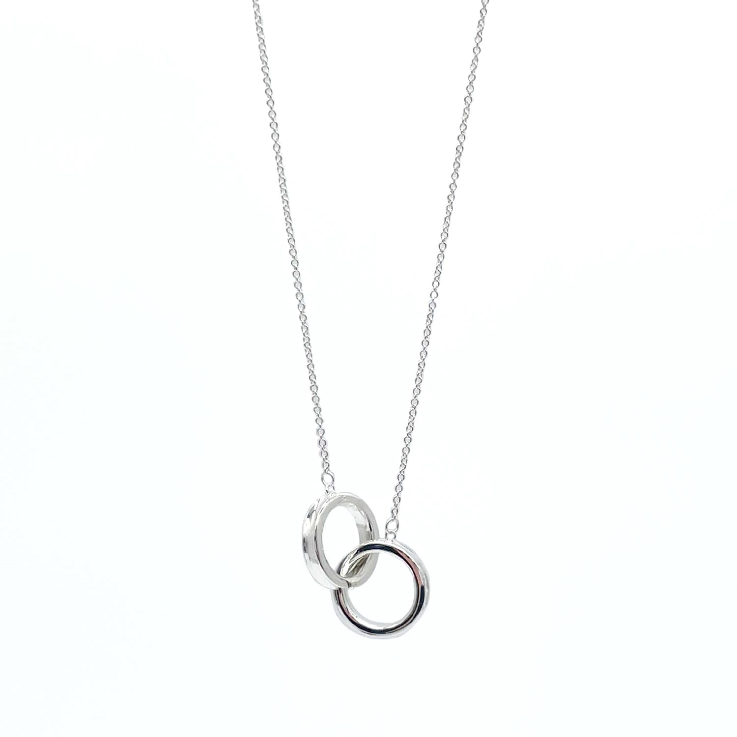 TIFFANY&Co. ティファニー 1837 インターロッキング サークル ネックレス
 ペンダント スモール SV925 シルバー 新品仕上済 レディース
 【中古】