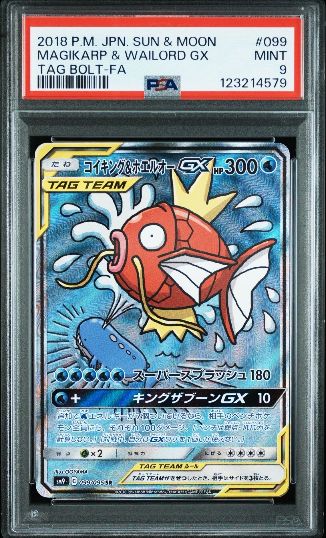 コイキング&ホエルオーGX SR: SA[SM9 099/095](拡張パック「タッグボルト」)
