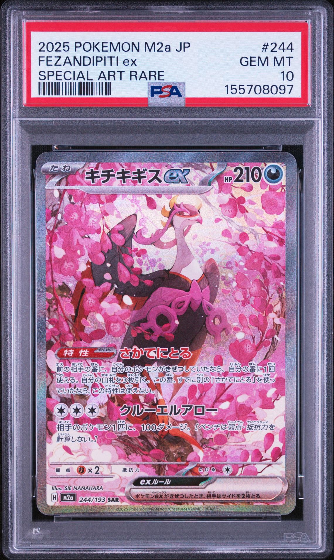 キチキギスex SAR [M2a 244/193](ハイクラスパック「MEGAドリームex」)