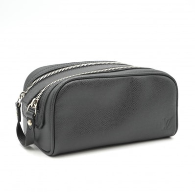 LOUIS VUITTON(ルイ・ヴィトン)トゥルース・イヴァン タイガ セカンドバッグ ハンドバッグ ポーチ ブラック レザー M32492【中古】