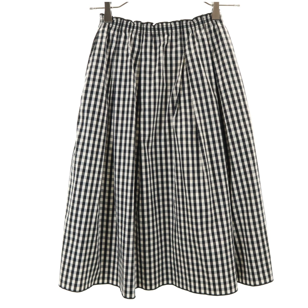 FOXEY NEW YORK フォクシー ニューヨーク 日本製 ミディ丈 フレアスカート F ブラック系