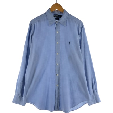 古着 ラルフローレン Ralph Lauren ANDREW 長袖 ボタンダウンチェックシャツ メンズL相当/eaa541135