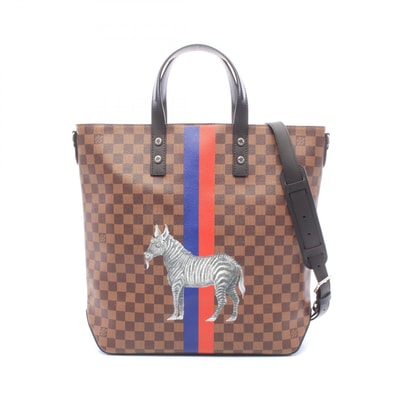 ルイ・ヴィトン LOUIS VUITTON アトラストート チャップマンブラザーズ トートバッグ バッグ PVCコーティングキャンバス レザー メンズ ブラウン系 / マルチカラー N42702 【中古】