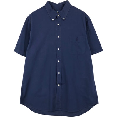 古着 ラルフローレン Ralph Lauren POLO RALPH LAUREN SLIM FIT 半袖 ボタンダウンシャツ メンズXL相当 シアサッカー/eaa655845