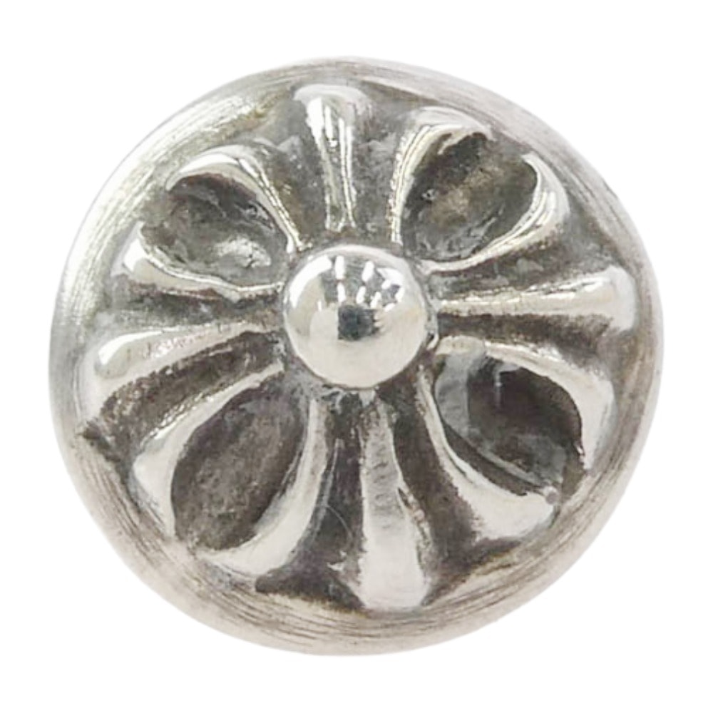 Chrome Hearts Cross Ball Stud Earrings "Silver"