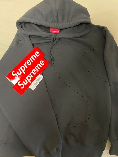 Supreme Laser Cut S Logo Hooded Sweatshirt "Black"