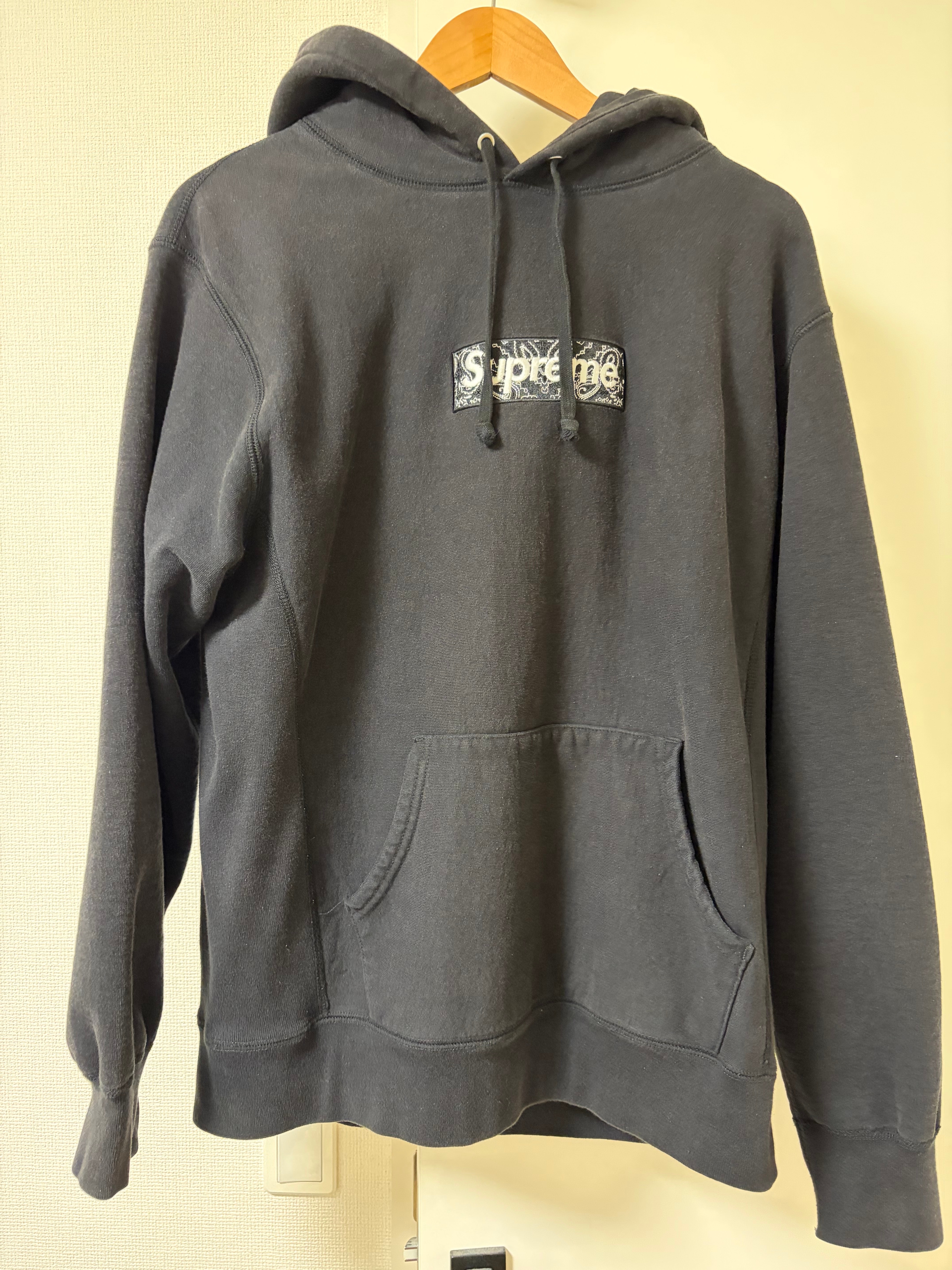 Supreme Bandana Box Logo Hooded Sweatshirt "Black"