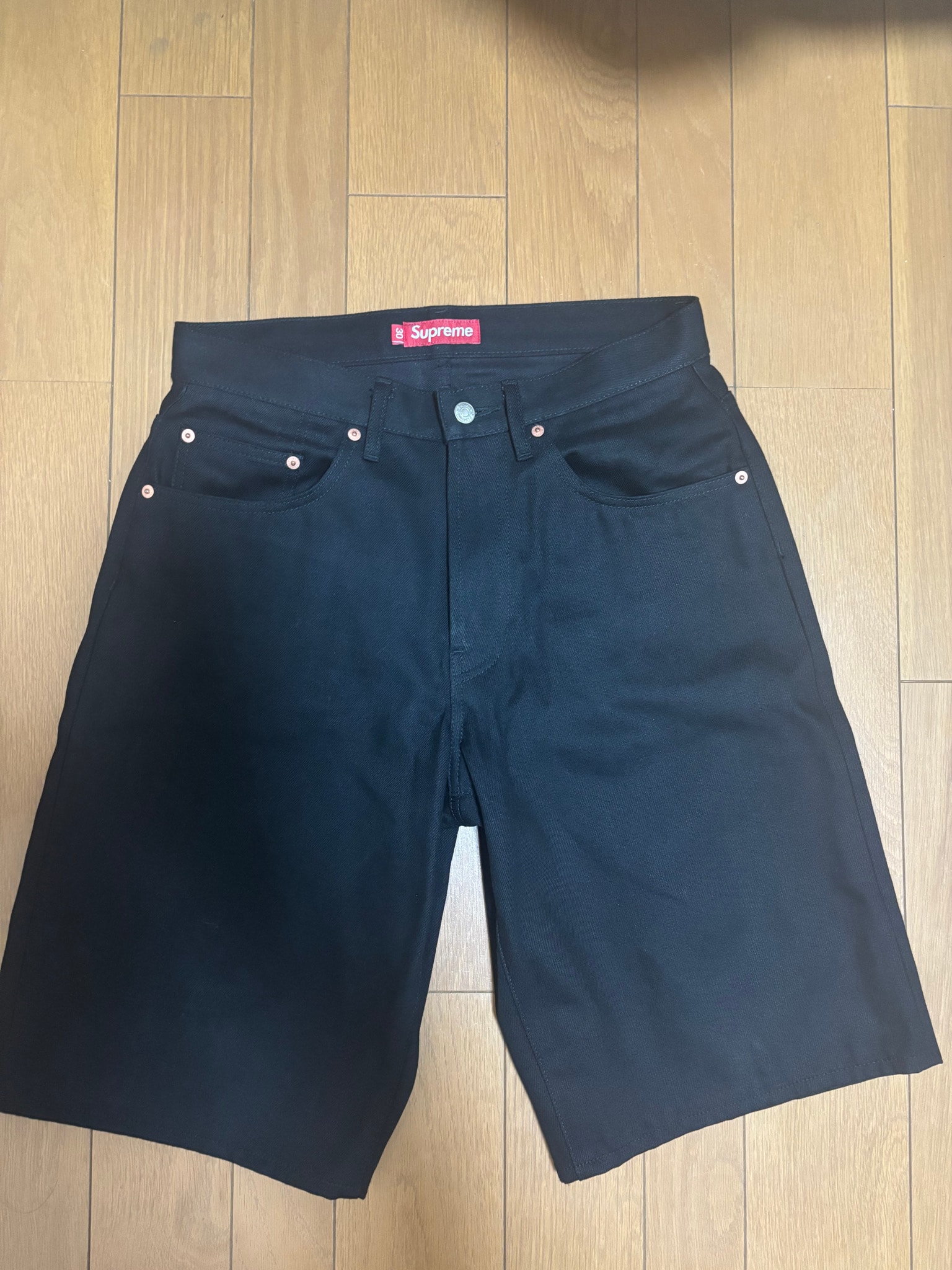 Supreme Baggy Selvedge Denim Short (26SS) "Rigid Black"