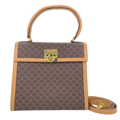 セリーヌ CELINE マカダム 2WAY ハンドバッグ【中古】