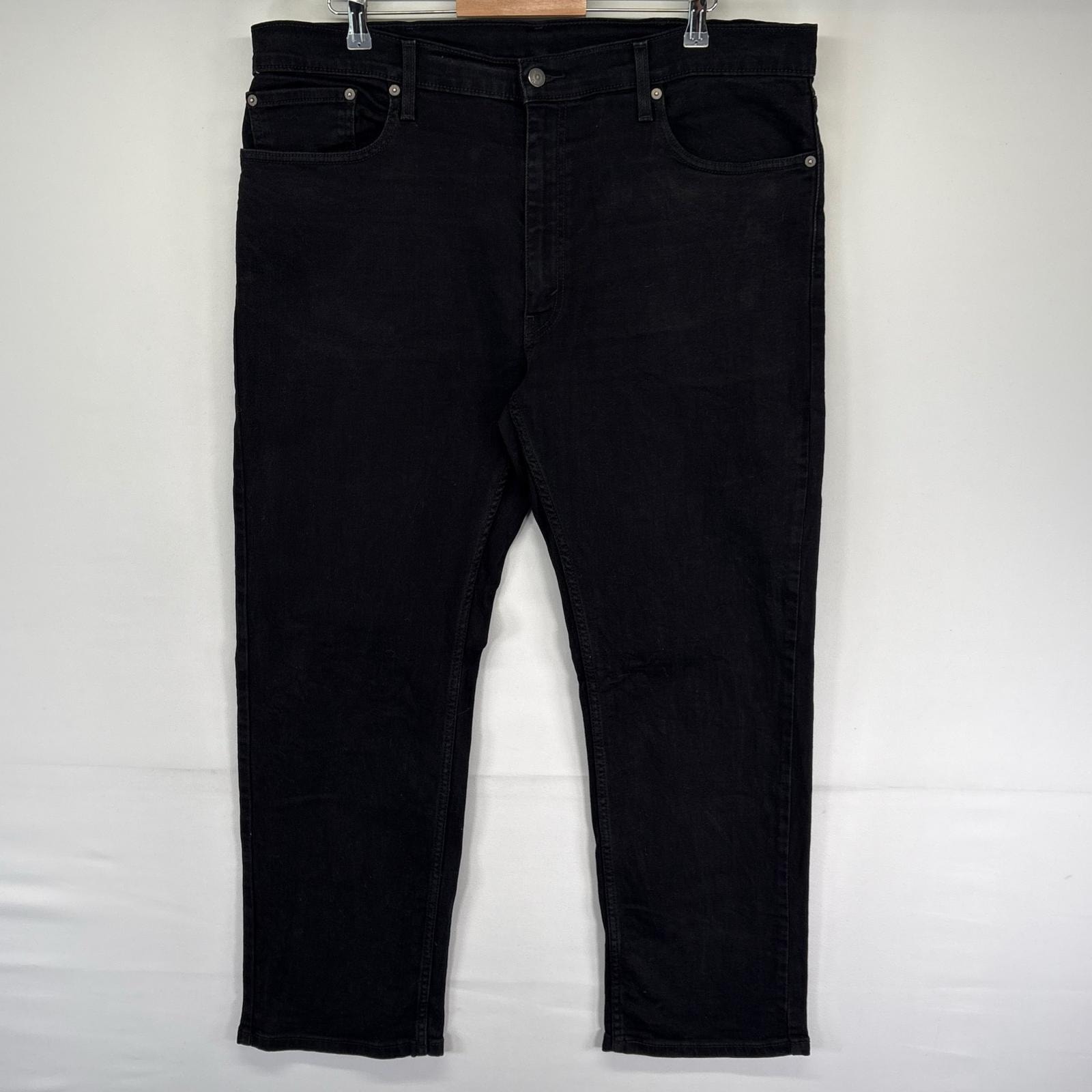 古着 リーバイス Levi's デニム パンツ Gパン ジップ 5ポケット 大きいサイズ ブラックデニム ストレート w40 L30  ブラック系 メンズ