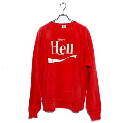 Saint Mxxxxxx Raglan Sweat Shirt Enjoy Hell "Red"
