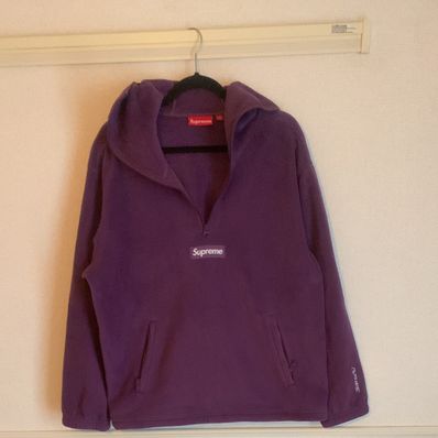 Supreme Polartec Facemask Half Zip Hooded Sweatshirt "Purple"