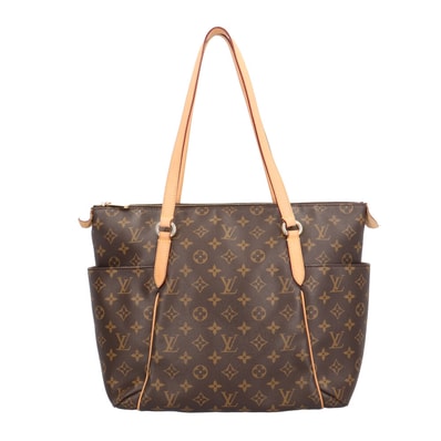 ルイヴィトン トータリーMM モノグラム トートバッグ モノグラムキャンバス M56689 ブラウン レディース LOUIS VUITTON 中古