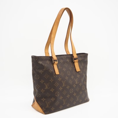 LOUIS VUITTON ルイ・ヴィトン モノグラム カバピアノ M51148 ハンドバッグ ブラウン コーティングキャンバス レザー レディース