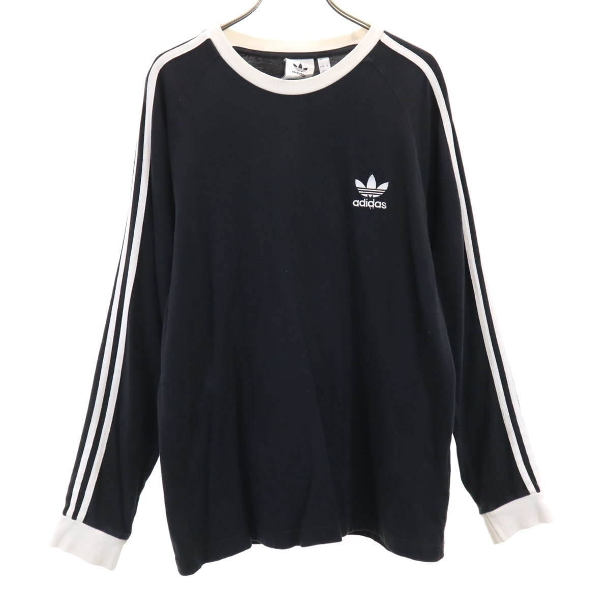 adidas アディダス 長袖 Tシャツ L ブラック ロングTシャツ