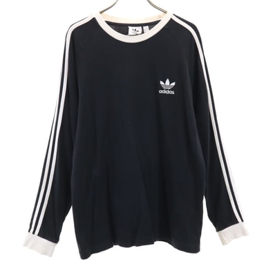 adidas アディダス 長袖 Tシャツ L ブラック ロングTシャツ
