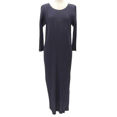 極美品 プリーツプリーズ イッセイミヤケ ワンピース 3 PP01-JH187