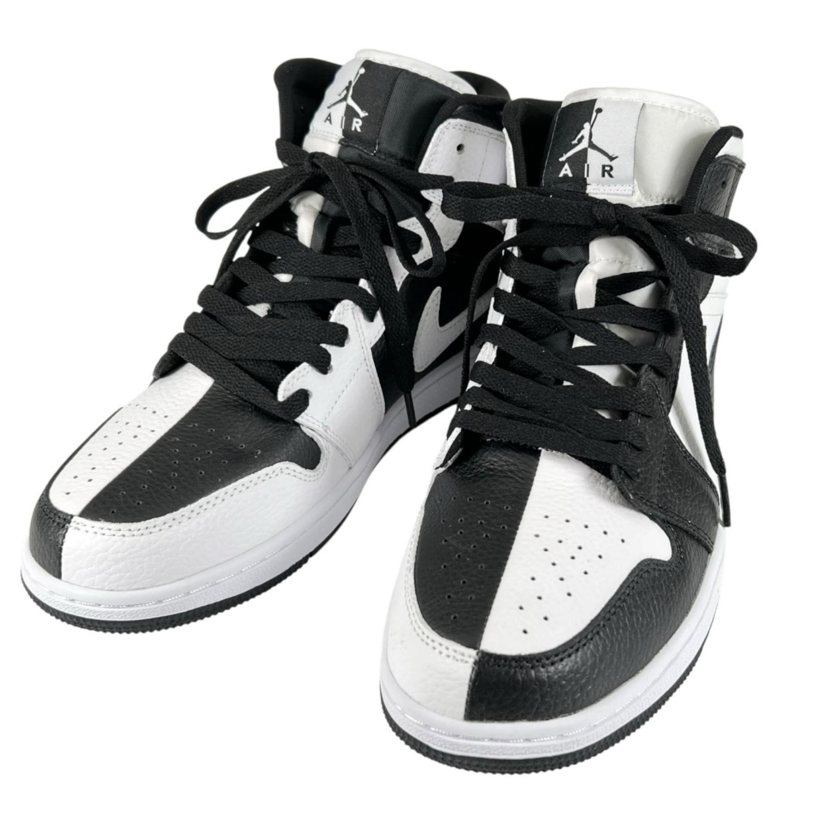未使用品 NIKE ナイキ WMNS AIR JORDAN 1 MID SE DR0501-101 スニーカー レザー ブラック メンズ 28 43 11【古着】【中古】