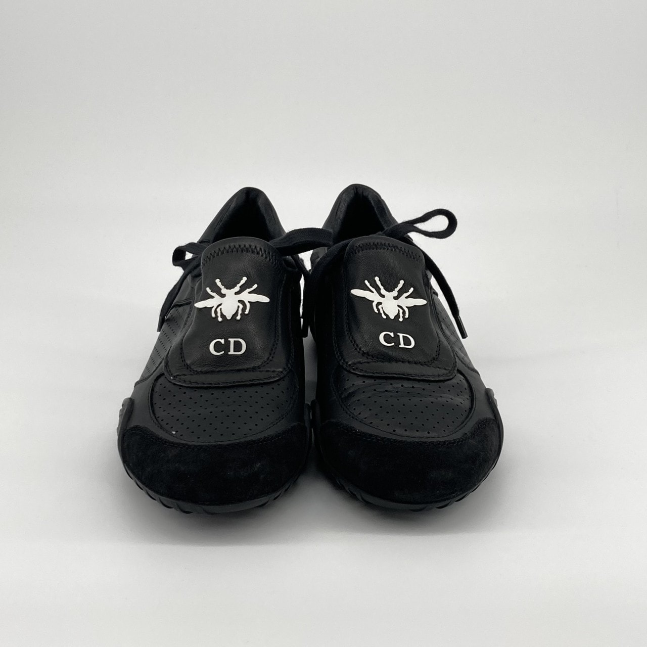 Christian Dior(クリスチャンディオール) D-Fence フェンシング D-BEE #EU39 レザー / スウェード スニーカー ブラック