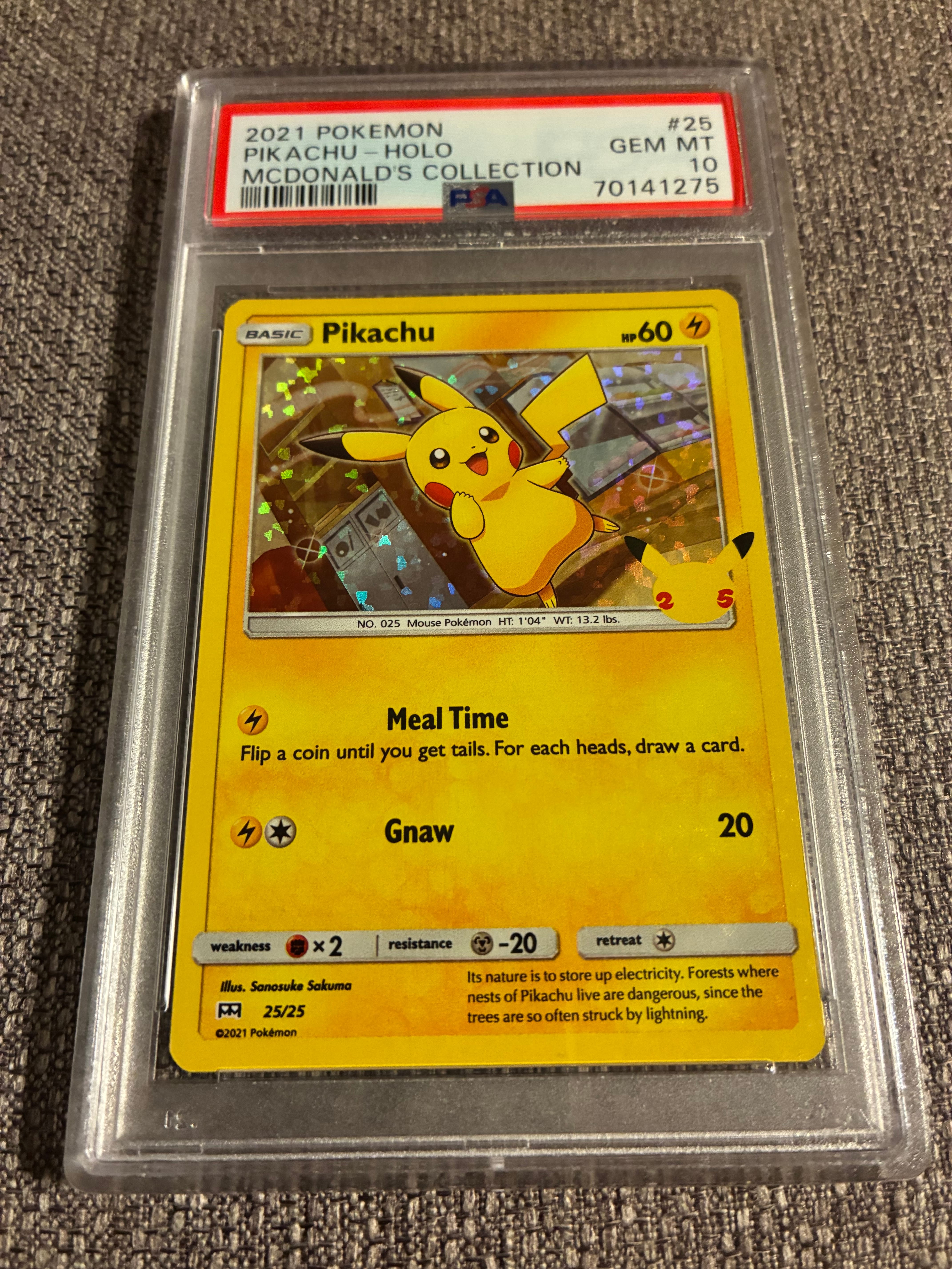 ピカチュウ :ホロ [25/25]【英語版】(ソード&シールド「マクドナルド 25th アニバーサリー」)