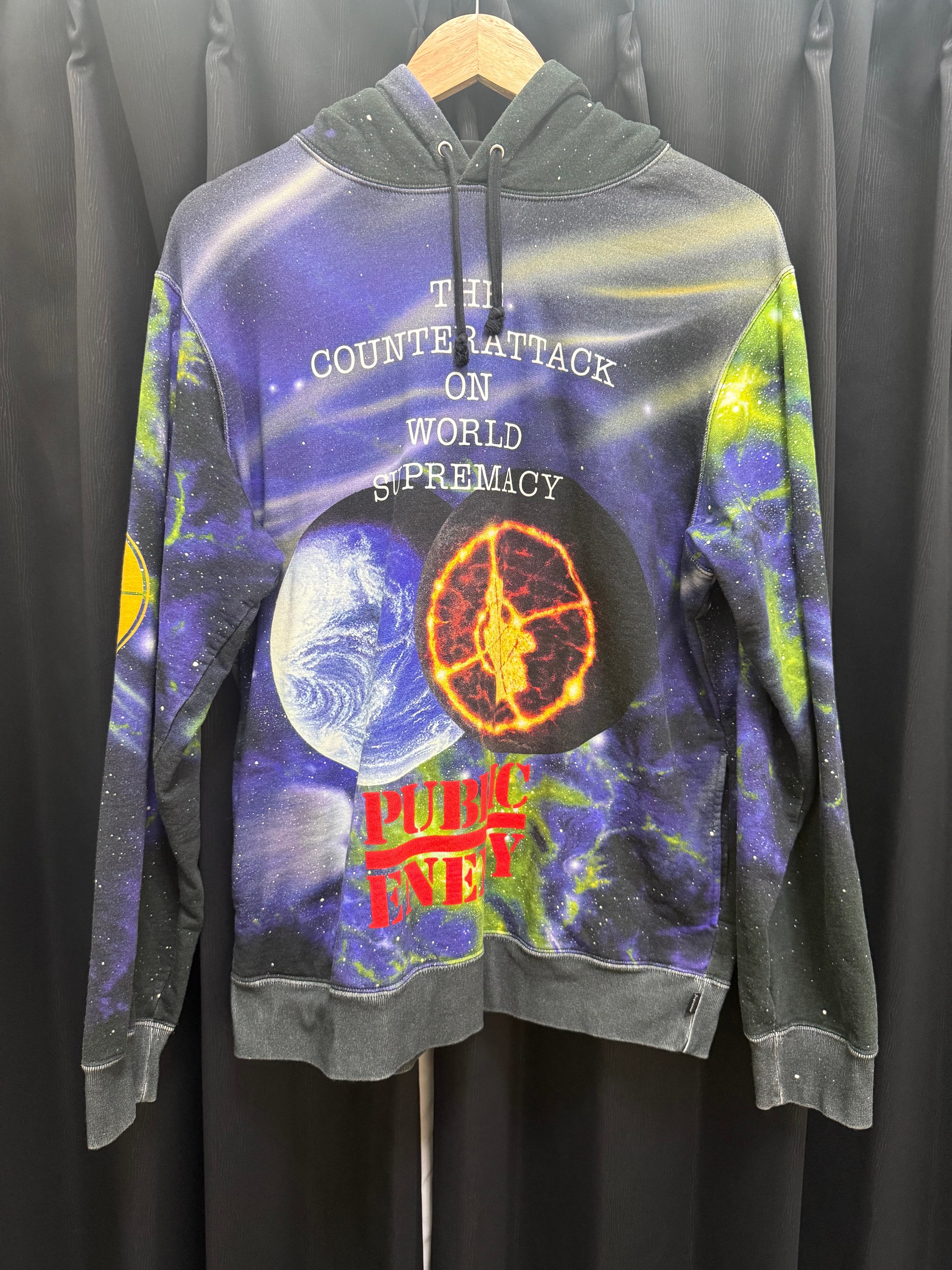 Supreme  Undercover Public Enemy Hooded Sweatshirt "Black"