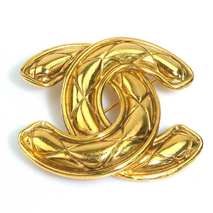 シャネル CHANEL ブローチ ココマーク メタル ゴールド レディース【中古】 e61654a