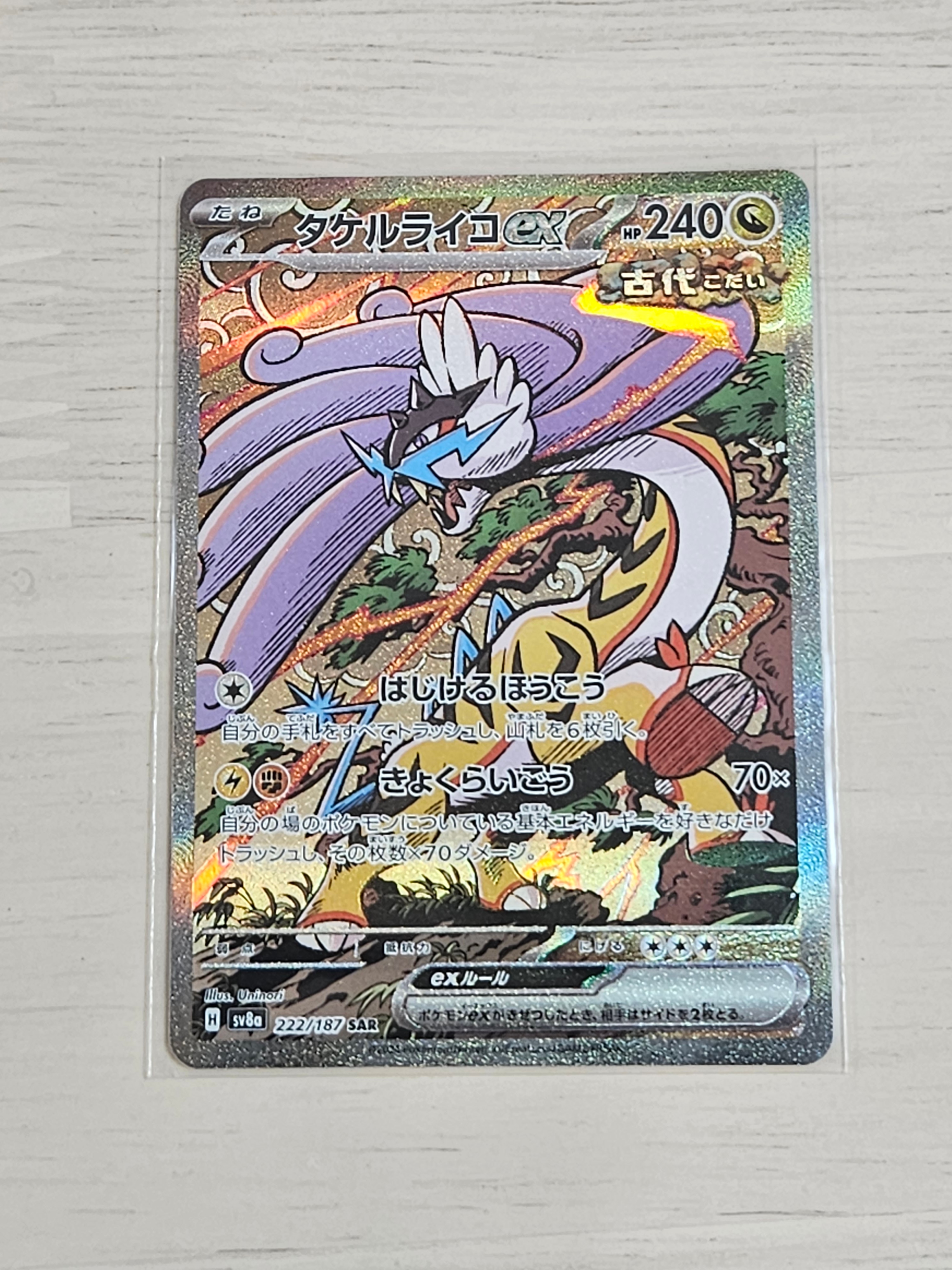 タケルライコex SAR [SV8a 222/187](ハイクラスパック「テラスタル