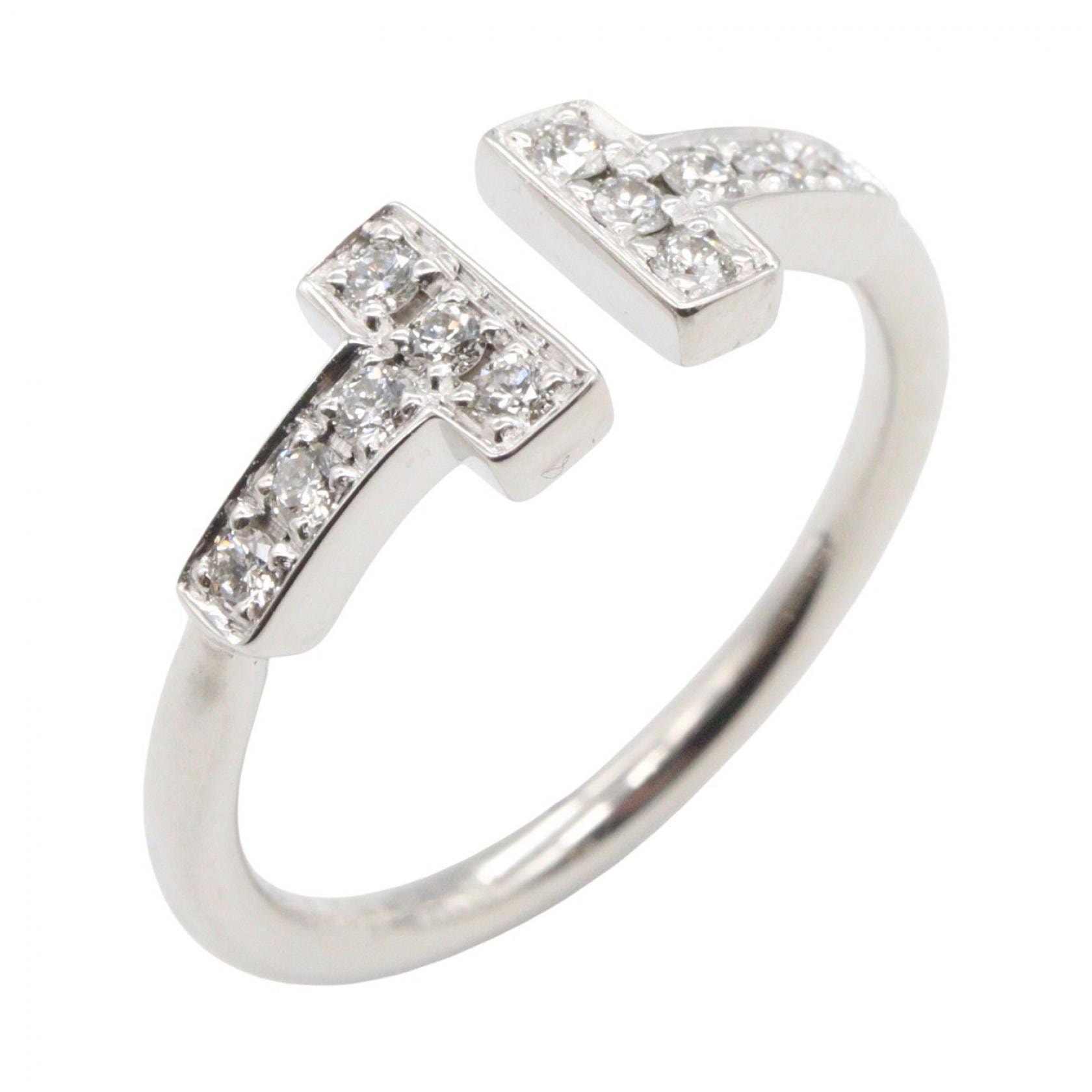 ティファニー TIFFANY&CO Tワイヤー ダイヤ リング リング・指輪 ジュエリー K18WG(ホワイトゴールド) ダイヤモンド レディース シルバー系 / クリア系 【中古】