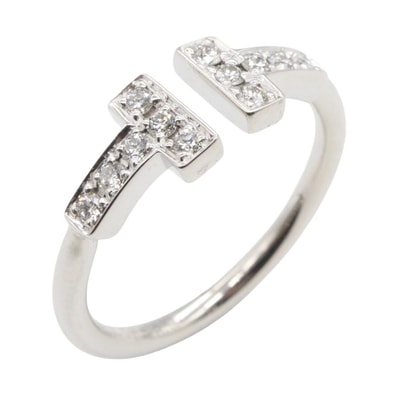 ティファニー TIFFANY&CO Tワイヤー ダイヤ リング リング・指輪 ジュエリー K18WG(ホワイトゴールド) ダイヤモンド レディース シルバー系 / クリア系 【中古】