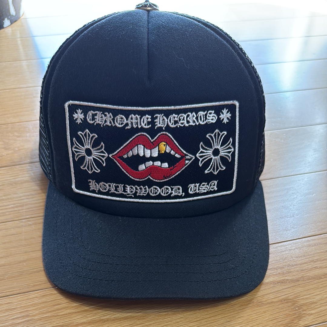 Chrome Hearts Tracker Cap Chomper "Black"