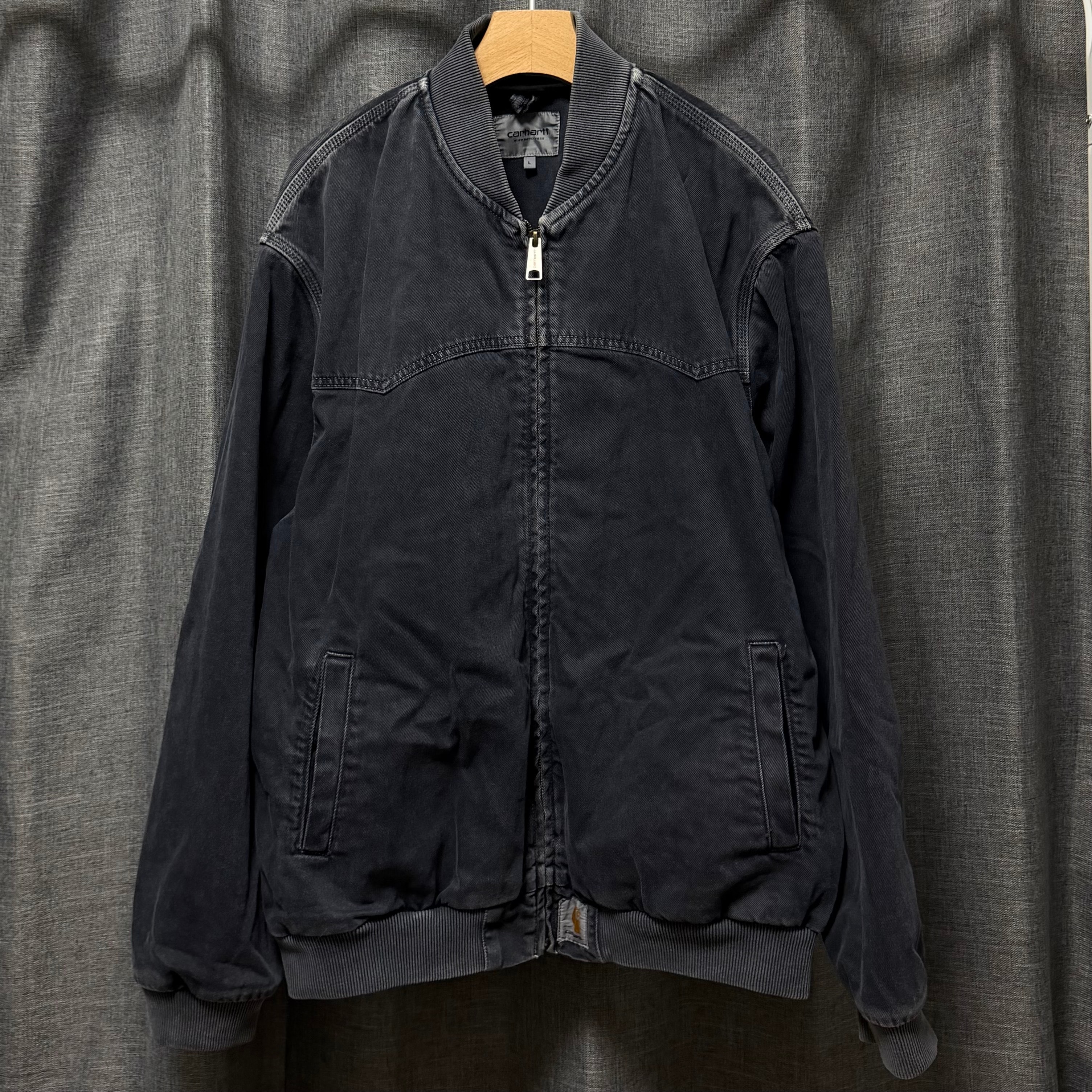 Carhartt WIP Clark Twill Og Santa Fe Bomber Stone Dyed "Black"