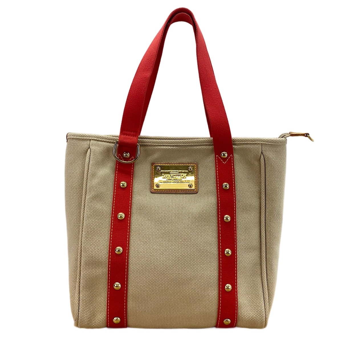 ヴィトン LV アンティグアキャンバス カバ MM トートバッグ【中古】