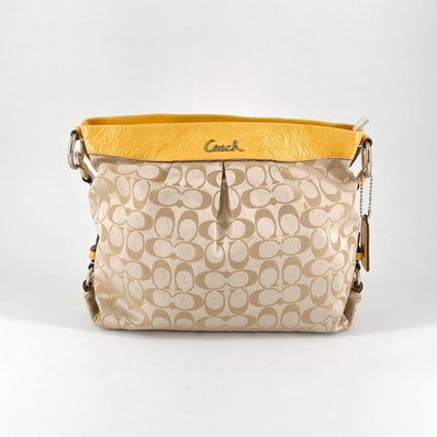 COACH(コーチ) シグネチャー柄 2WAY F16181 トートバッグ イエロー